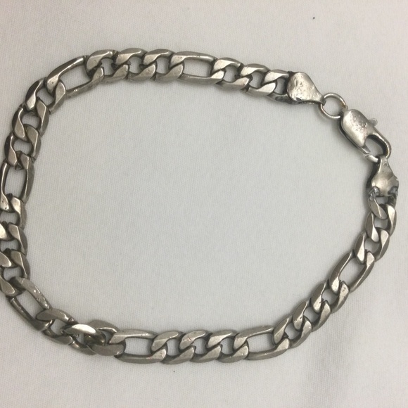 VINTAGE 925 Sterling Silver Unisex Bracelet ❤️ - Picture 6 of 8